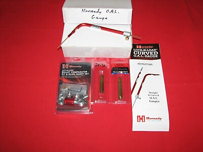 #ad Hornady Lock N Load Curved OAL Gauge Bullet Comparator kit 2 Mod Cases Lot $65.00