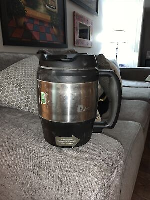 #ad Bubba Keg Classic Insulated Desk Mug 52Oz Hot Coffee Cold Drink Handle Black $14.99