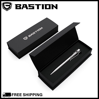 #ad BASTION PERSONALIZED STAINLESS BOLT ACTION PEN Ballpoint Metal Pen Engraved Name $63.99