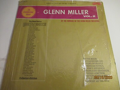 #ad Glenn Miller: Vol 2 Big Band Album LP 1975 Bright Orange Stereo $24.99
