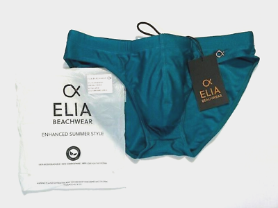 #ad Mylos Size L Men#x27;s Swim Brief by Elia Beachwear Emerald ELA003BR EG L $29.98