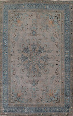 #ad Semi antique 8x11 Floral Traditional Overdyed Area Rug Handmade Wool $870.00
