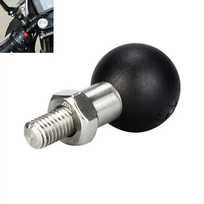 #ad 1 Inch Motorcycle ATV Handlebar Ball Base Adapter M10 X 1.25 Male Thread Mount $11.60