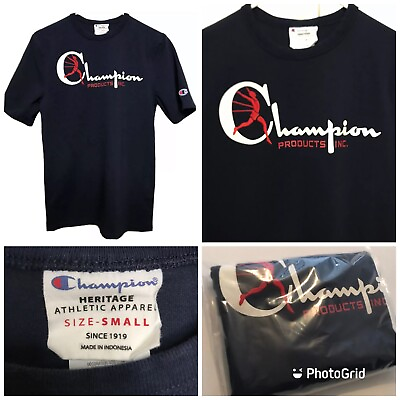 #ad Champion Shirt Small Champion Products Inc Heritage Vintage Running Man Sewn. $19.99
