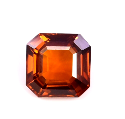 #ad 9.50 Ct Natural Rare Orange Ceylon hessonite Garnet Square Cut Loose Gemstone $95.50