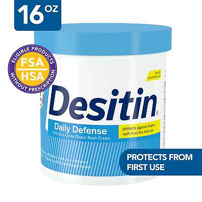 #ad Desitin Daily Defense Baby Diaper Rash CreamButt Paste with Zinc Oxide16 oz $14.50