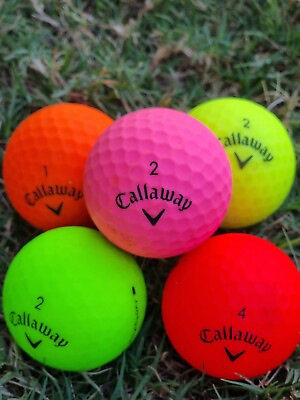 #ad 24 Callaway Superhot Matte Color Mix Near Mint AAAA Used Golf Balls $29.99