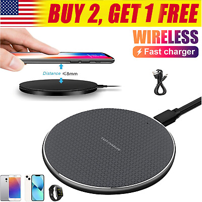 #ad 15W Fast Wireless Charger Charging Pad Dock For Apple iPhone Samsung Google US $8.63