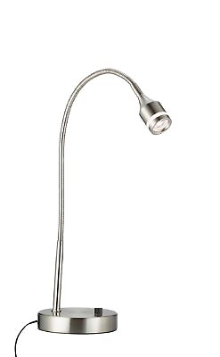 #ad Brushed Steel Metal Led Adjustable Desk Lamp Table Lamp Night Light 18 Inch $101.70