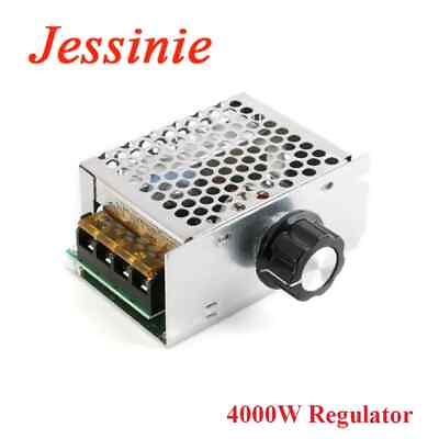 #ad AC 4000W 220V SCR Voltage Regulator Speed Control Motor Dimmer DIY Kit $5.59