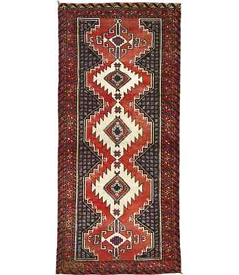 #ad Semi Antique Distressed Muted 3X6 Hand Knotted Vintage Style Oriental Rug Carpet $234.00