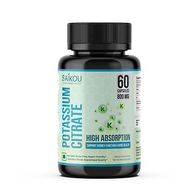 #ad Potassium Citrate 800 mg Heart Cardiovascular Bone Kidney amp; Nerve Health $37.99
