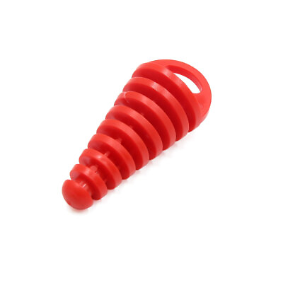 #ad Red Motorcycle Exhaust Tube Silencer Wash Pipe Plug Muffler Rubber Protector $8.49
