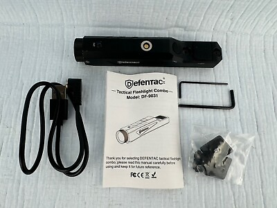 #ad DEFENTAC 1600 Lumens Tactical Flashlight amp; Green Laser Sight M LOK Rail Magnetic $49.99