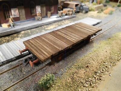 #ad HO Roco Freight Railway Car Custom Detailed Hand Painted Weathered #3044 $29.42