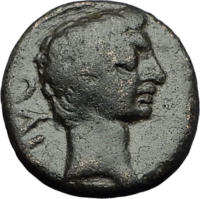 #ad AUGUSTUS 27BC Philippi Macedonia PRIESTS Founding City Oxen Roman Coin i59298 $157.50