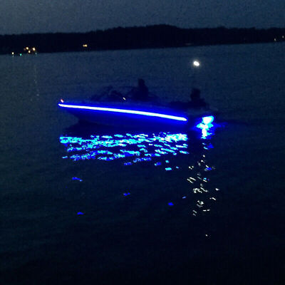 #ad Boat Black Night Fishing Underwater Fishing Light 15000 LUMENS BLUE 300 LEDs $14.99