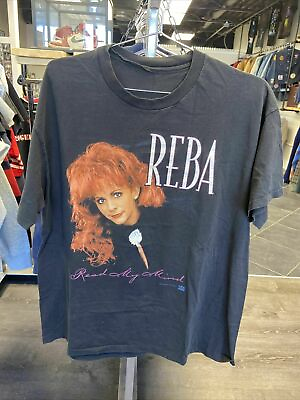 #ad Rare Vintage Reba McEntire Read My Mind 1994 T0ur Single Stitch T Shirt HOT $21.99