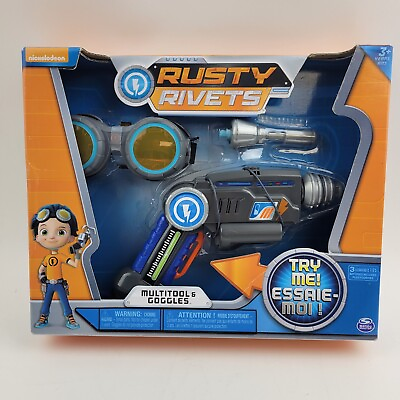 #ad Nickelodeon Rusty Rivets Multitool And Goggles. New In Box $84.77