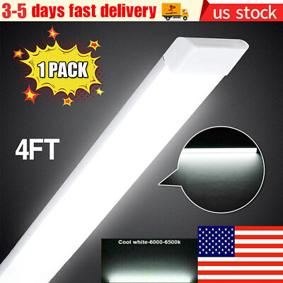 #ad 4FT LED SHOP LIGHT 6000K Daylight Fixture LED Ceiling Lights Garage Lamp $25.99