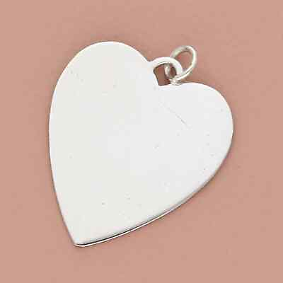 #ad wells sterling silver vintage engravable heart charm $32.00