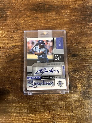 #ad 2005 Upper Deck Bo Jackson Ultimate Collection 10 Hit Parade On Card Auto $300.00