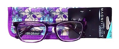 #ad DISCOUNTED Foster Grant Elana Purple Women#x27;s Reading Glasses Pick Strength NEW $10.99