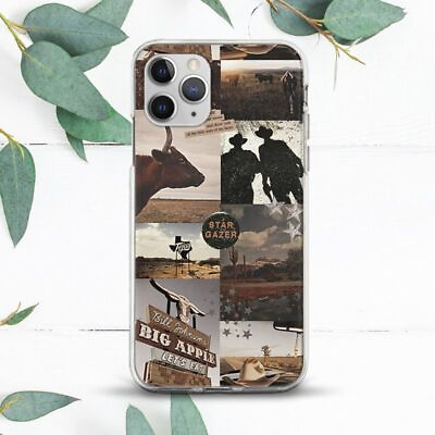 #ad Western Collage Trendy Cowboy Retro Case For iPhone SE 11 12 13 14 15 Pro Max X $13.49