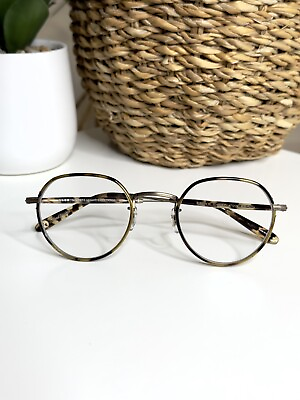 #ad Garrett Leight GLCO Unisex Eyeglasses Robson W Color Tortoise Antique Gold New $299.00