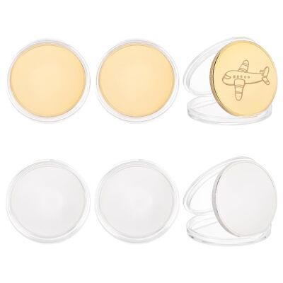 #ad 6Pcs Blank Challenge Coins 1.57 Inch Diameter Round Engraving Blanks Coins Me... $17.80