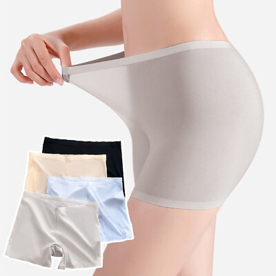 #ad Ladies Ultra Thin Mesh Safety Pants Underwear Boxer Shorts Comfort Pure Color O $7.87