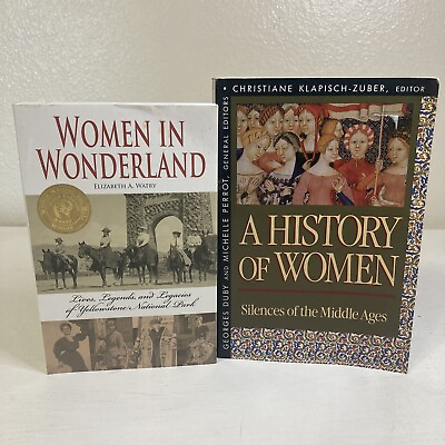 #ad Lot Of 2 Paperback Books About Women Through History: Women In Wonderland A His $11.80