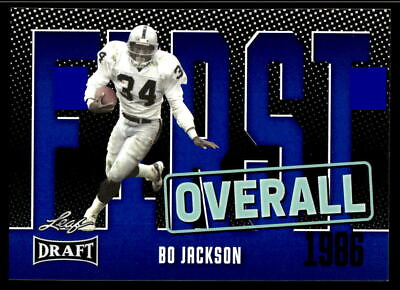 #ad 2023 Leaf Draft Blue 6 Bo Jackson First Overall $2.99