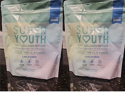 #ad Skinny Fit Super Youth Multi Collagen Peptides UNFLAVORED set 2 bags $62.99