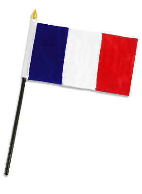 #ad 4quot;x6quot; France Stick Flag Table Staff Desk Table $6.39