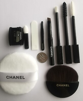 #ad Authentic New Chanel Mini Makeup Brushes 10 Pcs Set All Purpose Brushes $89.99