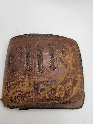 #ad Vintage 1930s Leather Wallet Ohio USA $18.00