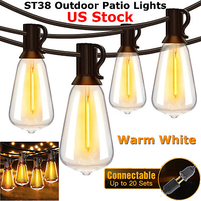 #ad Outdoor String Lights Waterproof ST38 LED Patio Lights Outside Garden Balcony $20.99