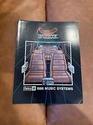 #ad 1986 Buick Music Systems Delco USA Brochure $7.00
