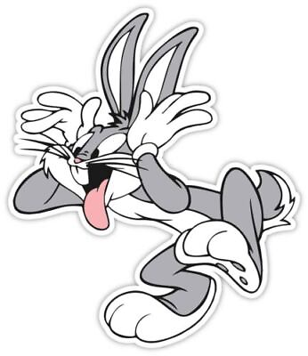 #ad Bugs Bunny Cartoon Sticker Decal Computer Laptop Wall Car Phone Looney Tunes $1.95