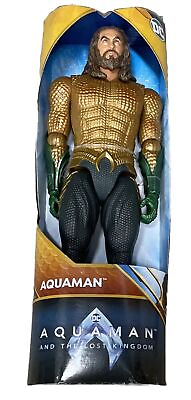 #ad Aquaman 12 Inch DC Action Figure Aquaman and The Lost Kingdom Green amp; Gold Suit $13.75