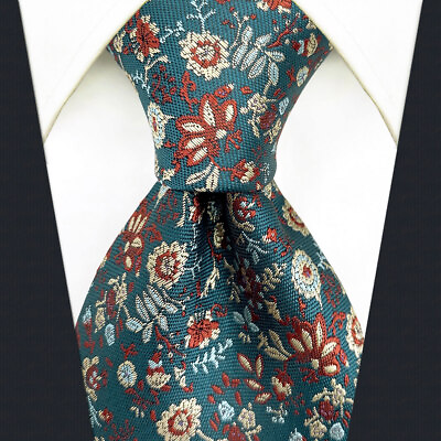 #ad Samp;W SHLAXamp;WING Floral Neckties for Men Multicolored Seaweed Green Wedding $6.99