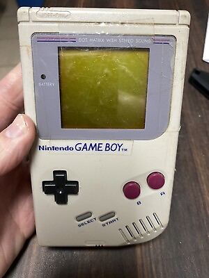 #ad Original Nintendo GameBoy Handheld Console SOLD AS IS FOR PARTS NO POWER $39.99