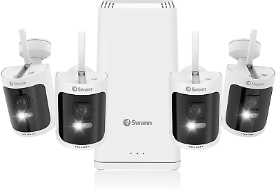 #ad Swann AllSecure65 2k Wi Fi Security Camera System 1 TB HDD 4 Camera 8 Channel $629.99