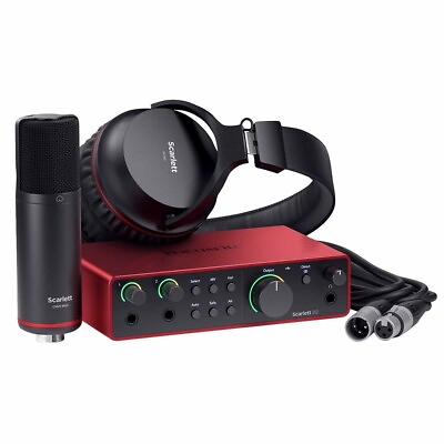 #ad Focusrite Scarlett 2i2 Studio 4th Gen Audio Recording Interface w Mic amp; Headp... $299.99