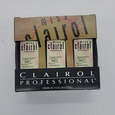 #ad 6 CLAIROL PROFESSIONALS CONDITIONING COLOR 72R 7R Sunberry 2 oz each 6 $18.00