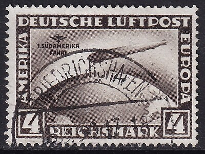 #ad GERMANY 1930 Zeppelin 4m Sudamerika Fahrt SG 457a Used CV £475 GBP 100.99
