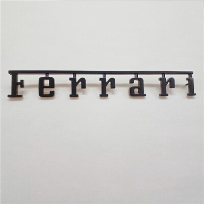 #ad Ferrari Rear Script Badge 360 F430 F458 488 F12 Matte Black Emblem Brand New $135.60