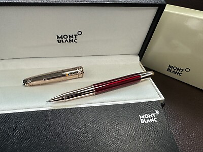 #ad MontBlanc Metal 163 Prince Series Red Gold Color Rollerball Pen $106.00