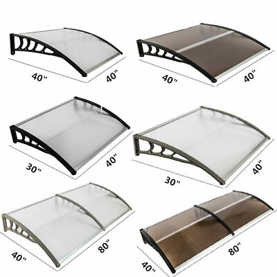 #ad 40x120quot; 80quot; 40quot; 30quot;Door Window Outdoor Awning Hollow Sheet Shade Cover Canopy US $50.34